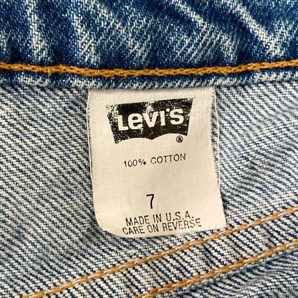 Vintage Levi’s 17512-0291 Women’s 7 Blue Denim 100% Cotton Made in USA - Picture 6 of 10